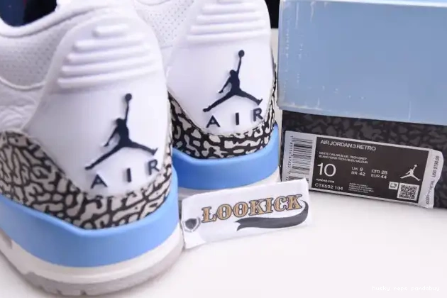 Rep Husky CT8532-104 UNC Jordan Air 3 0603